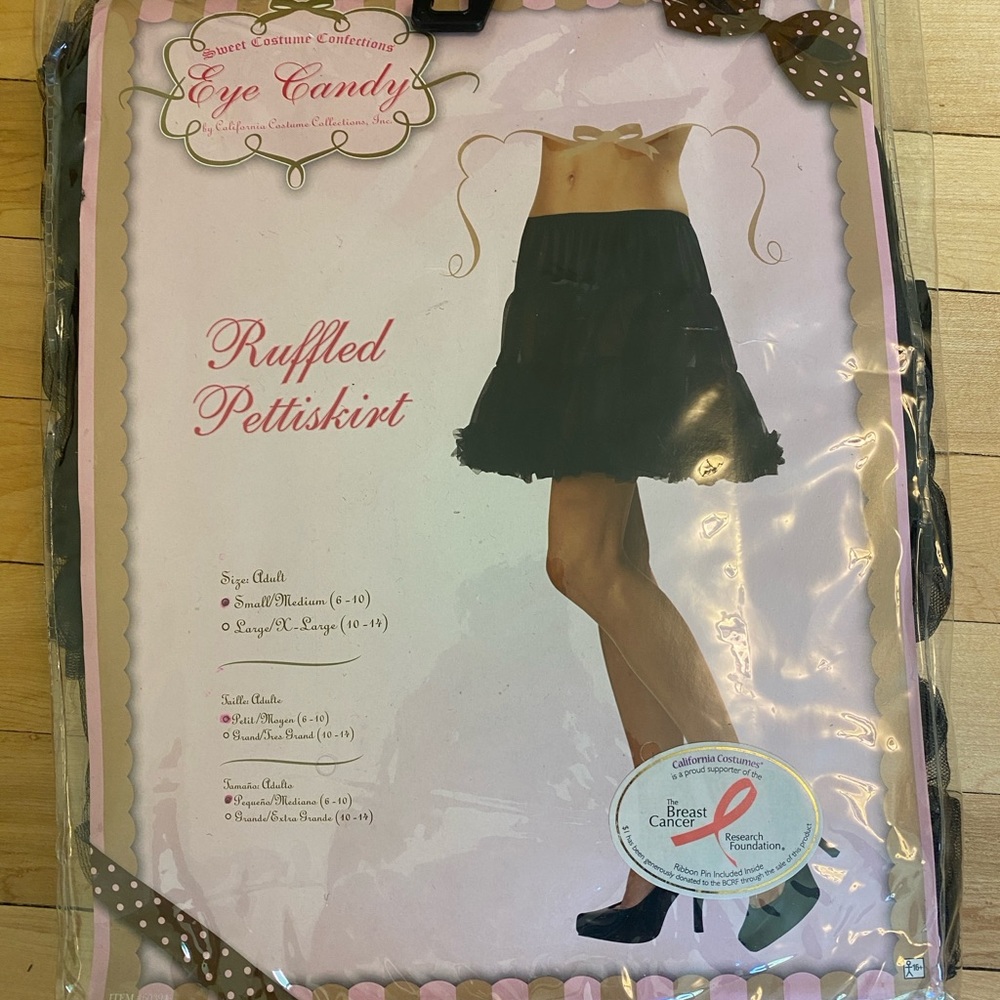Pettiskirt - black, NWT, women’s 6/8